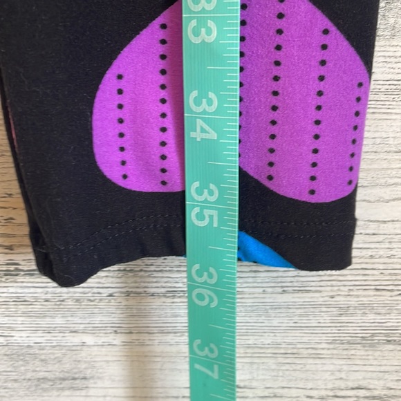 Adorable Colorful Heart Neon Love Leggings One Size - Picture 14 of 14